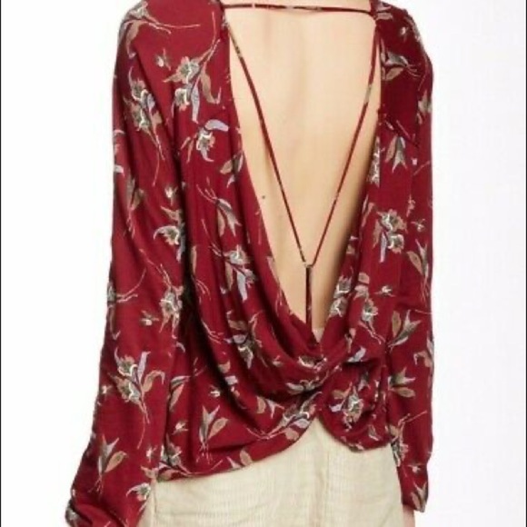Free People 'Elsa' Open Back Jersey Top - Picture 3 of 8